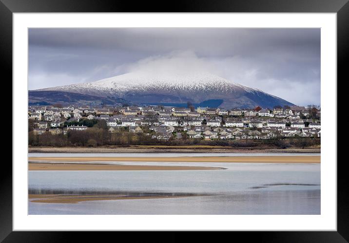  Caernarfon and Snowdonia.  Framed Mounted Print by Colin Allen