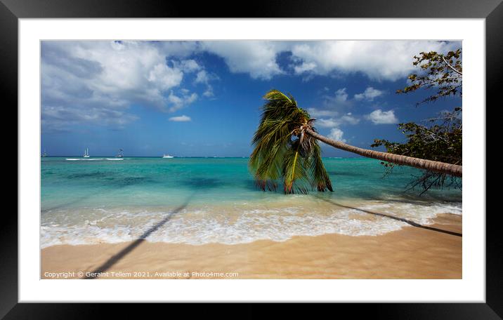 Pigeon Point, Tobago, Caribbean Framed Mounted Print by Geraint Tellem ARPS