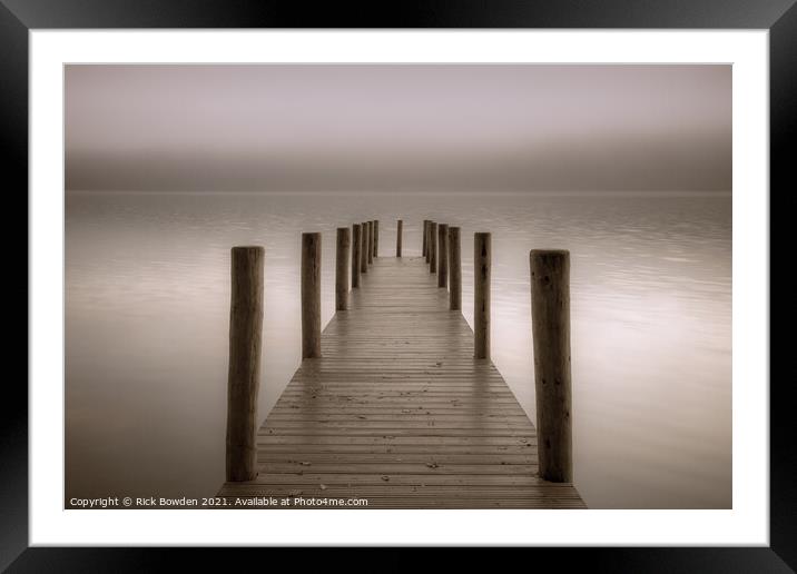 Misty Morning Serenity Framed Mounted Print by Rick Bowden