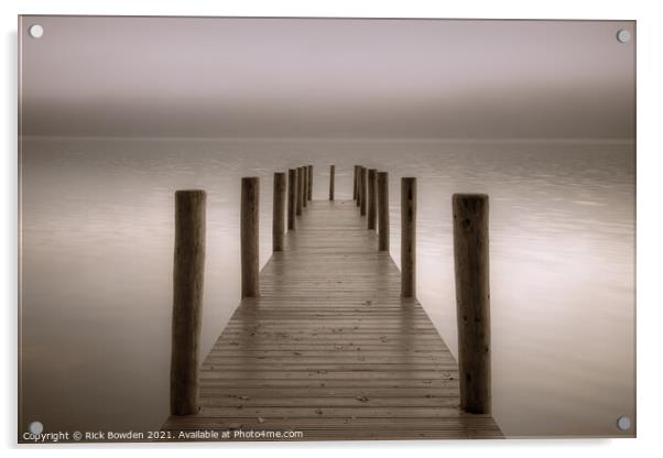 Misty Morning Serenity Acrylic by Rick Bowden