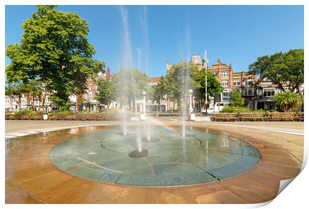 Princess Diana Memorial Gardens in Southport Print by Roger Green