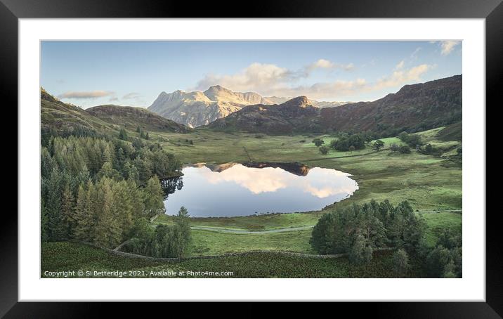 Above the Tarn Framed Mounted Print by Si Betteridge