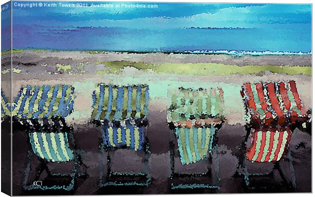 Deckchair Canvas Print by Keith Towers Canvases & Prints