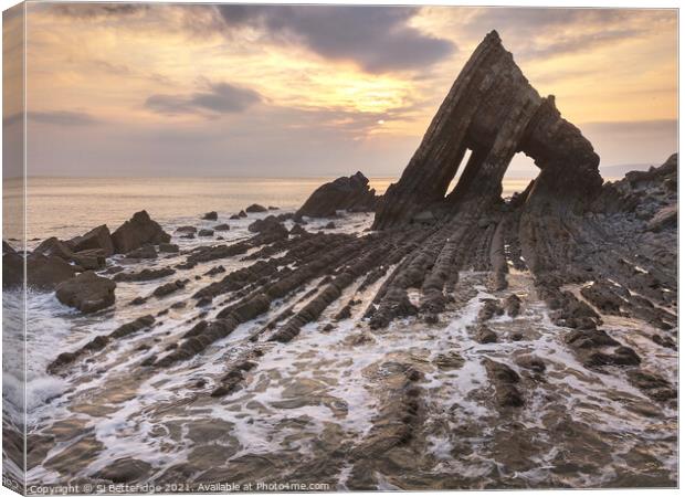 Dramatic Stack Canvas Print by Si Betteridge
