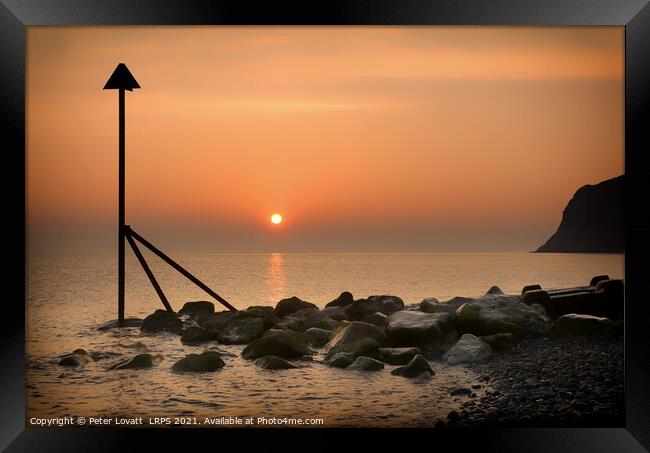 Llandudno Sunrise  Framed Print by Peter Lovatt  LRPS