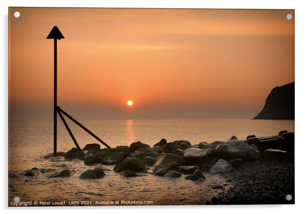 Llandudno Sunrise  Acrylic by Peter Lovatt  LRPS