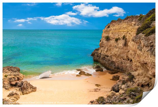 Empty Beach  Print by Amanda Elwell