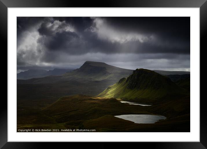 Trotternish Ridge Isle of Skye Scotland Framed Mounted Print by Rick Bowden