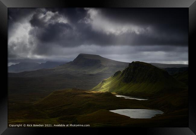 Trotternish Ridge Isle of Skye Scotland Framed Print by Rick Bowden