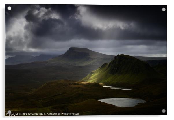 Trotternish Ridge Isle of Skye Scotland Acrylic by Rick Bowden