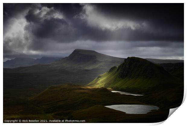 Trotternish Ridge Isle of Skye Scotland Print by Rick Bowden
