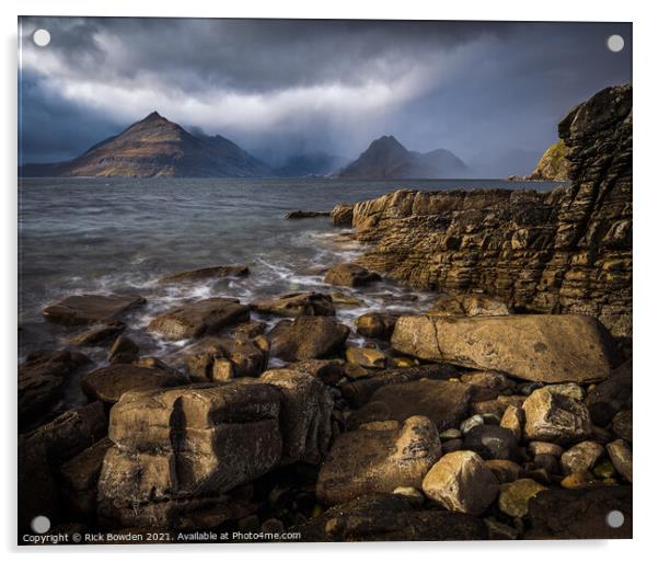 Elgol Isle of Skye Scotland Acrylic by Rick Bowden