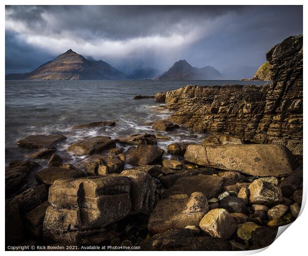 Elgol Isle of Skye Scotland Print by Rick Bowden