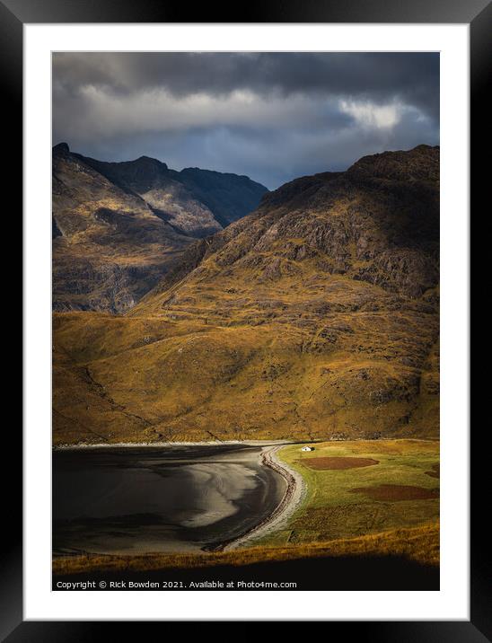 Camasunary Bay Isle of Skye Scotland Framed Mounted Print by Rick Bowden