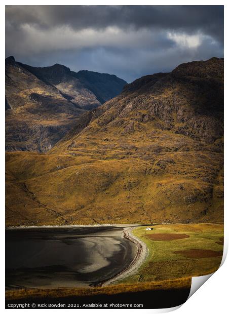 Camasunary Bay Isle of Skye Scotland Print by Rick Bowden