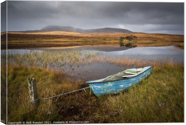 Loch Awe Assynt Scotland Canvas Print by Rick Bowden