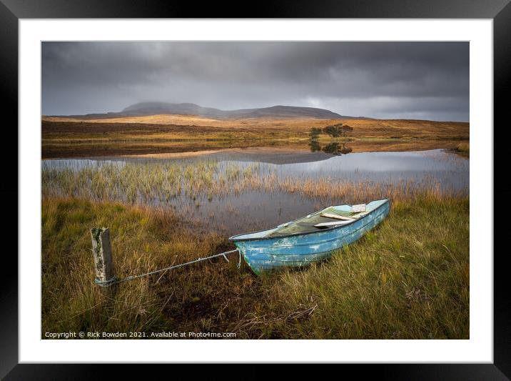 Loch Awe Assynt Scotland Framed Mounted Print by Rick Bowden
