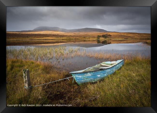 Loch Awe Assynt Scotland Framed Print by Rick Bowden