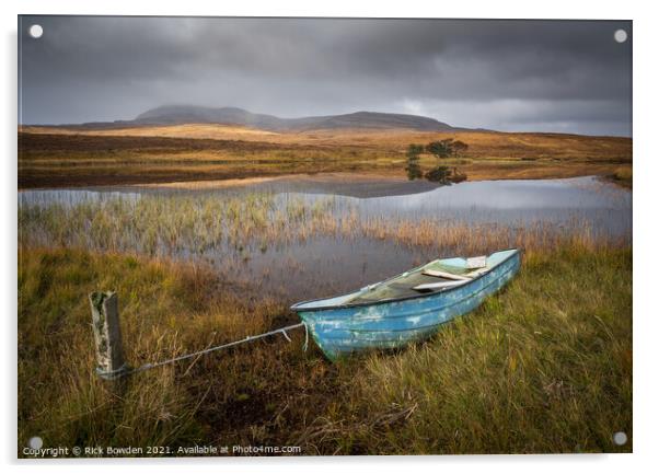 Loch Awe Assynt Scotland Acrylic by Rick Bowden
