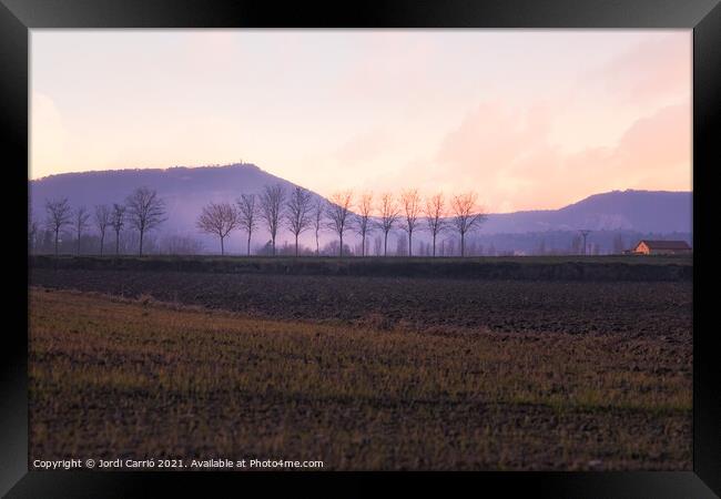 Twilight in Malla - CR2101-4440-PIN Framed Print by Jordi Carrio