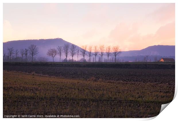 Twilight in Malla - CR2101-4440-PIN Print by Jordi Carrio