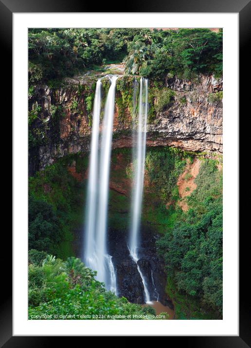 Chamarel Falls, Mauritius Framed Mounted Print by Geraint Tellem ARPS