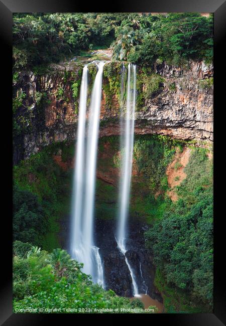 Chamarel Falls, Mauritius Framed Print by Geraint Tellem ARPS