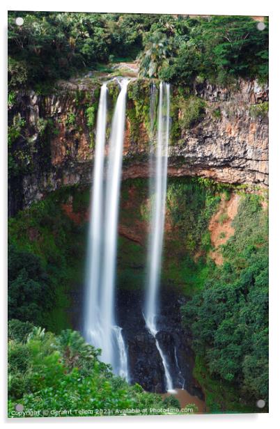 Chamarel Falls, Mauritius Acrylic by Geraint Tellem ARPS