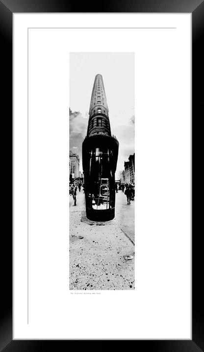 The ‘Flatiron’ Building, New York. Framed Mounted Print by Michael Angus