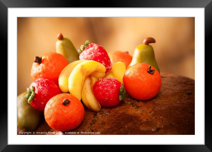 Marzipan Fruits Framed Mounted Print by Amanda Elwell