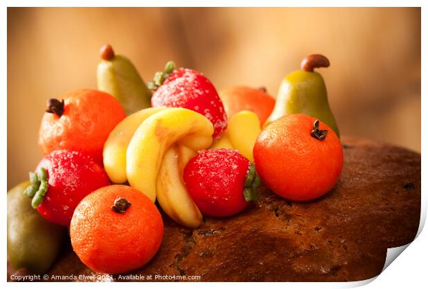 Marzipan Fruits Print by Amanda Elwell