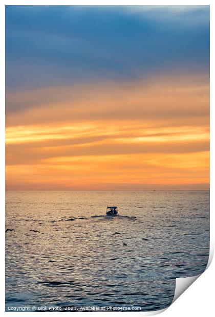 Sunset on the Sea -  Print by Blok Photo 