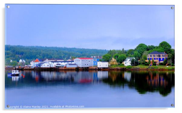 Riverport Nova Scotia Canada Acrylic by Elaine Manley