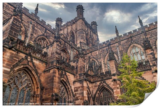 Chester Cathedral Print by Phil Longfoot