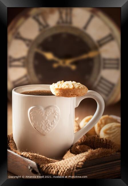 Time For Coffee Framed Print by Amanda Elwell