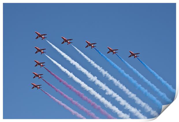 Red Arrows Print by Steve Purnell