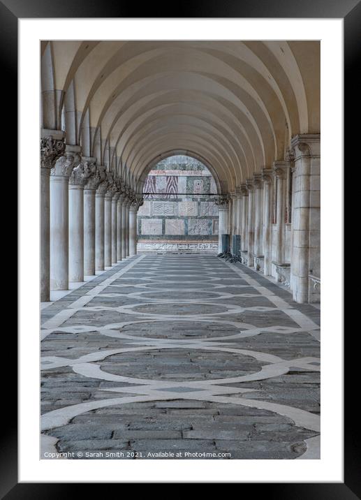 Arched Beauty in Venice Framed Mounted Print by Sarah Smith