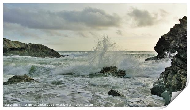 Parson's Cove Spray & Surf. Print by Neil Mottershead