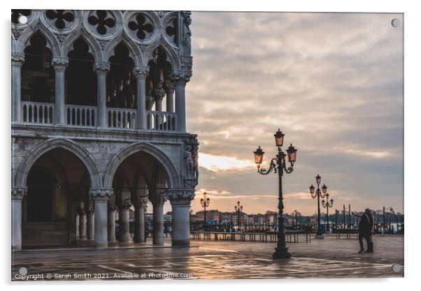 Venetian Sunrise Acrylic by Sarah Smith