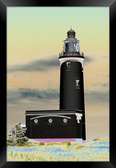 Hurst Point Lighthouse Framed Print by kelly Draper