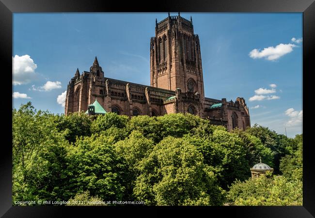 Liverpool Cathedral on the mount Framed Print by Phil Longfoot