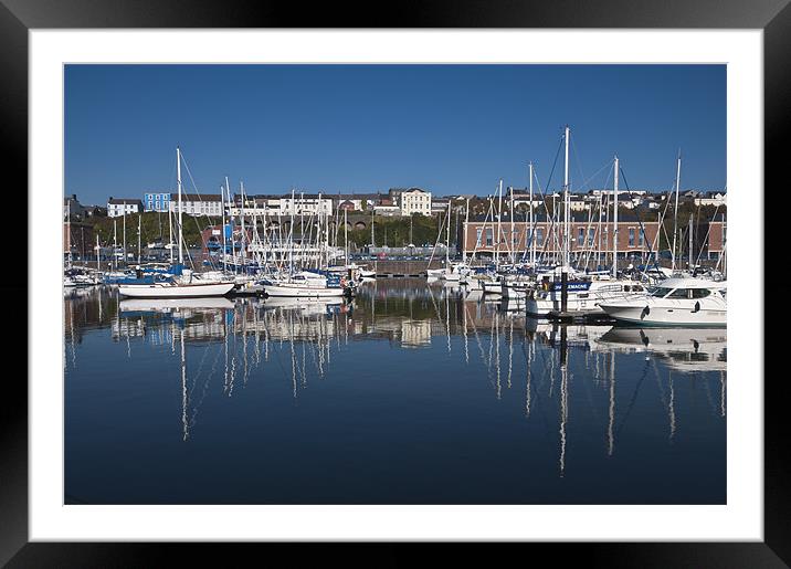 Milford Haven Marina Framed Mounted Print by Steve Purnell