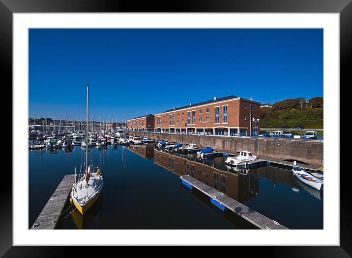 Milford Haven Marina Framed Mounted Print by Steve Purnell