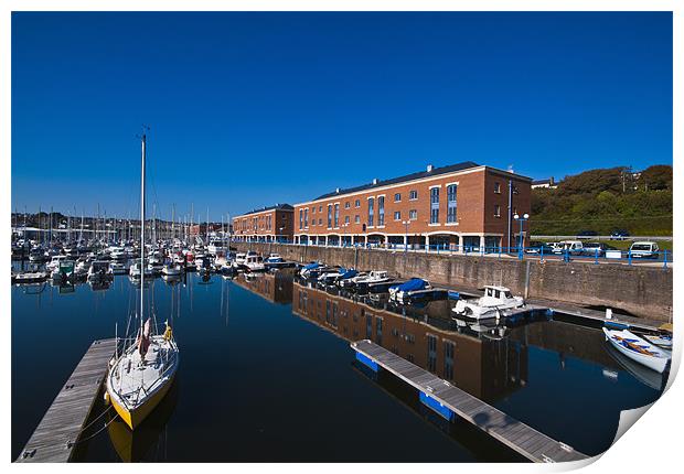 Milford Haven Marina Print by Steve Purnell