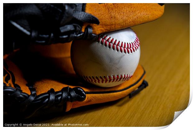 Baseball Season Print by Angelo DeVal