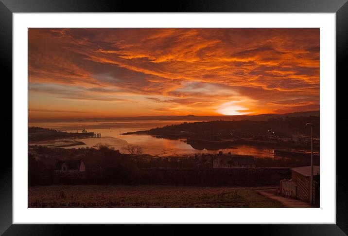Sunrise over Inverkeithing Framed Mounted Print by Tony Bishop