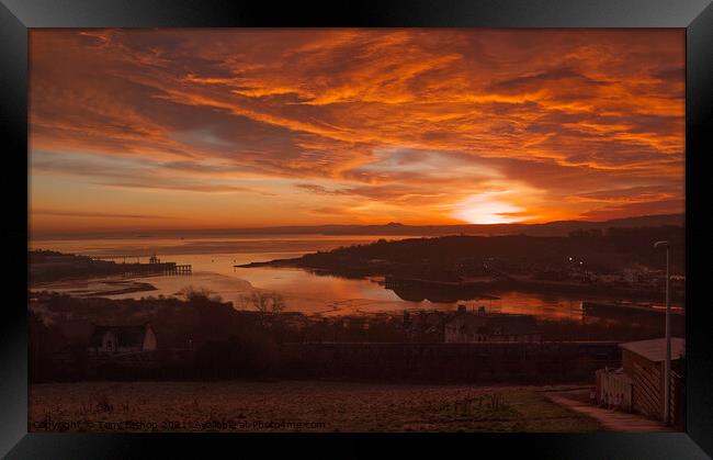 Sunrise over Inverkeithing Framed Print by Tony Bishop