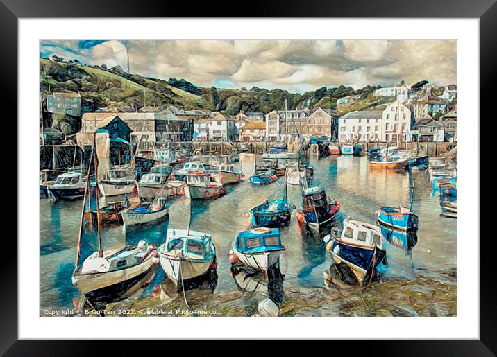 Mevagissey Cornwall Framed Mounted Print by Brian Tarr