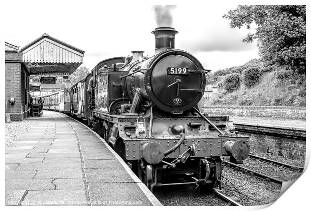 Steam at Llangollen Wales. Print by jim Hamilton