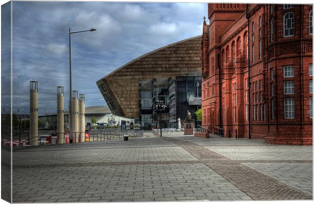 Cardiff Bay Canvas Print by Steve Purnell